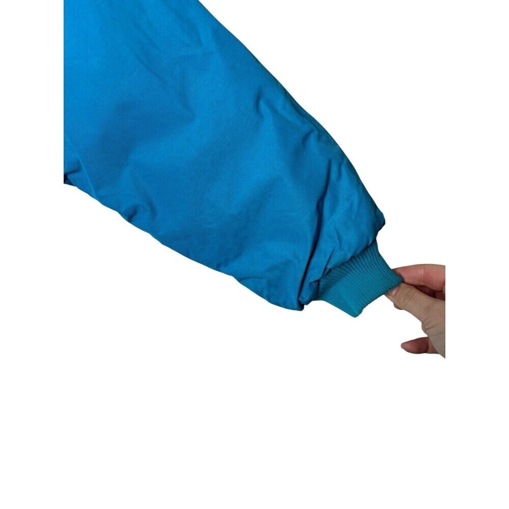 Vtg PATAGONIA Fleece Lined Winter Ski Bomber Jacket Full Zip Blue Youth 11/12 - Picture 4 of 15